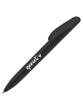 Zwarte pen met tekst 'Geniet'