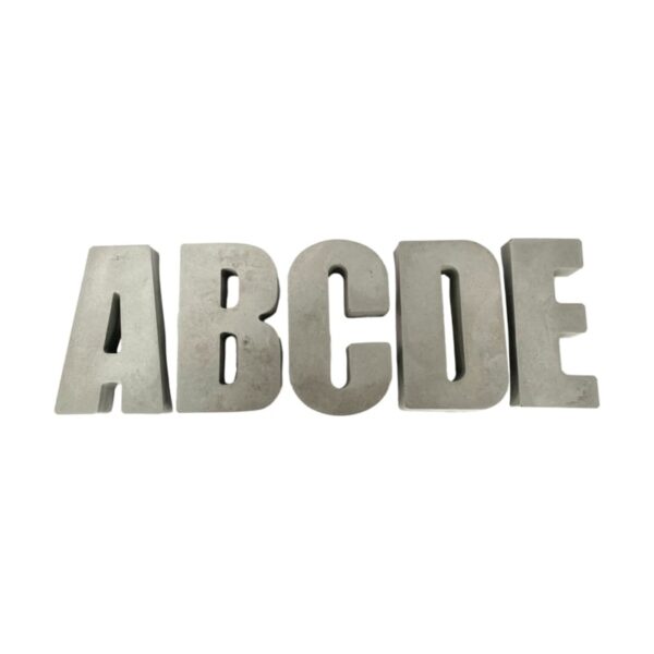 Letters beton middel - A t/m E