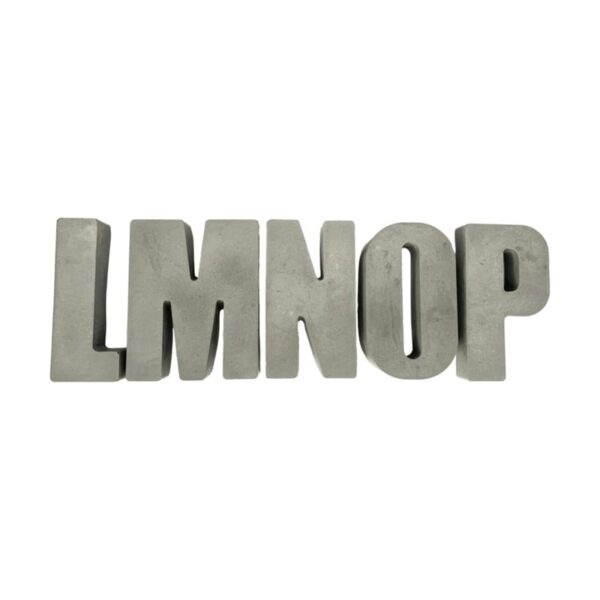 Letters beton middel - L t/m P