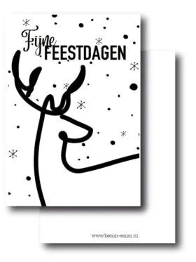 A7kaartje - Fijne Feestdagen