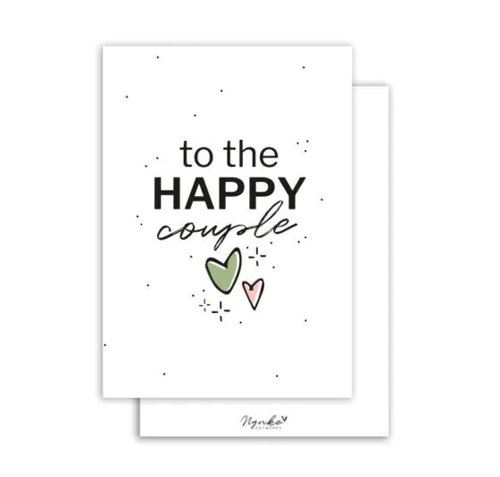 Ansichtkaart - To the happy couple