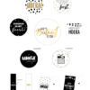Verjaardag inpak set - Stickers + Cadeau labels