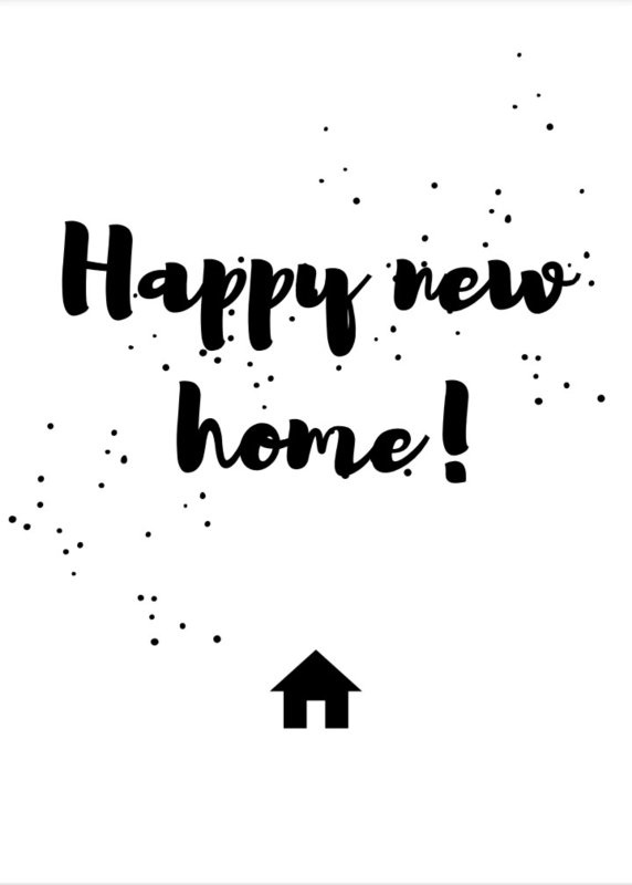 Ansichtkaart - Happy new home!