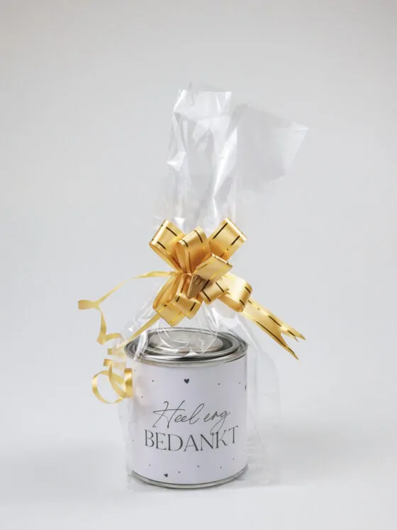 Blikje snoep cadeau - Heel erg bedankt