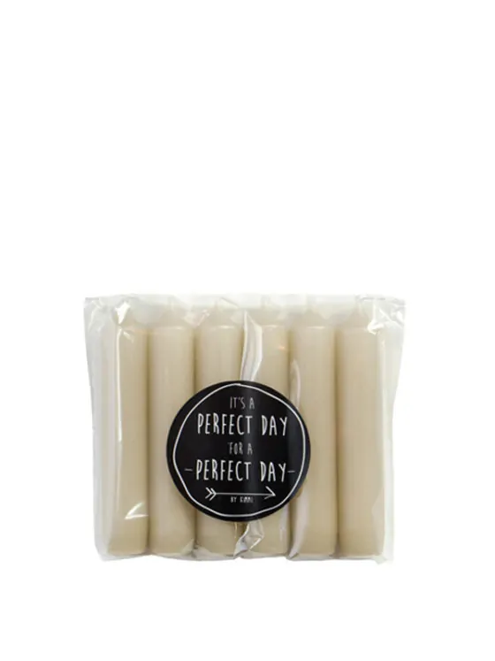 Rustik Lys kleine dinerkaarsen - Zand (pistache)