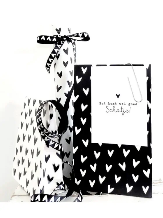 Inpakken in een cadeauzak & een ansichtkaart - Tot 5 kleine items