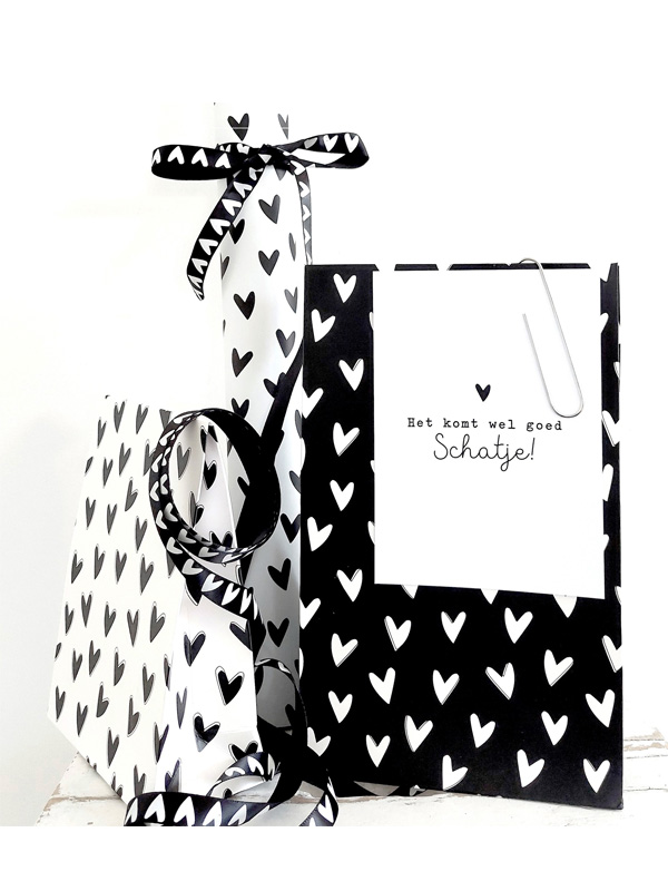 Inpakken in een cadeauzak & een ansichtkaart - Tot 5 kleine items