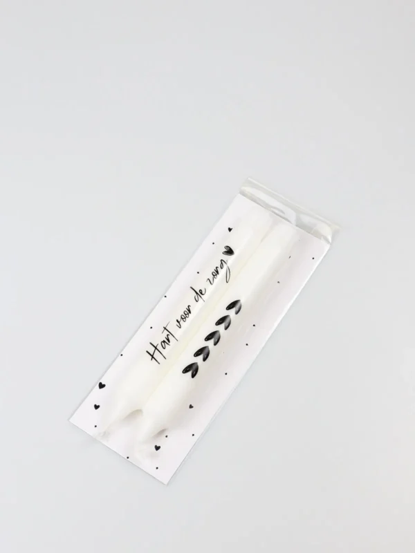 Cadeautje kaarsen - Hart voor de zorg & hartjes