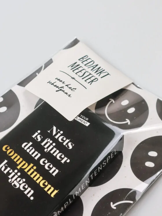 Bedankt meester voor het schooljaar cadeautje - Kaartspel naar keuze