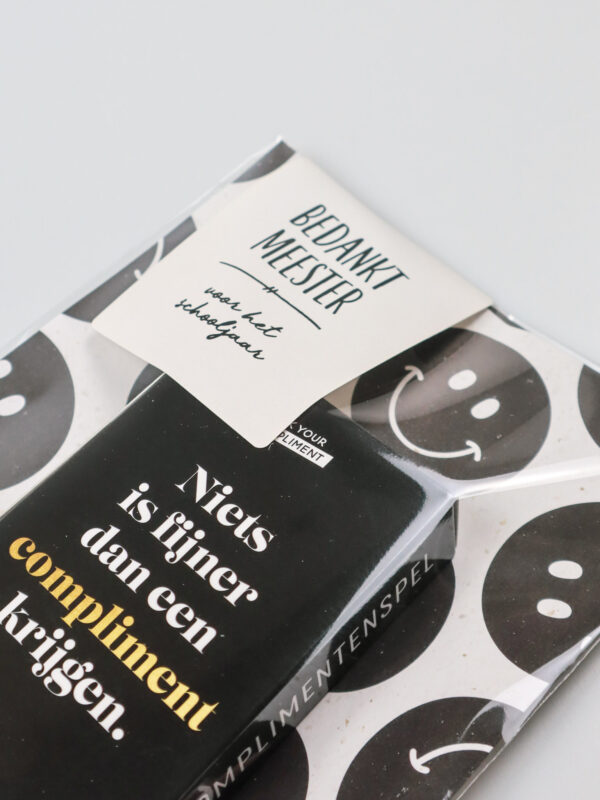 Bedankt meester voor het schooljaar cadeautje - Kaartspel naar keuze