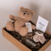 hoera een kleintje op komst - kraam cadeau, teddy beer, bijtring, kaarthouder