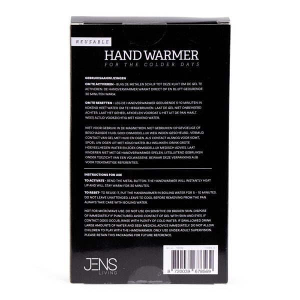 Handwarmer - Zwart print