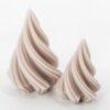 Dennenboom twist kaars groot - Beige