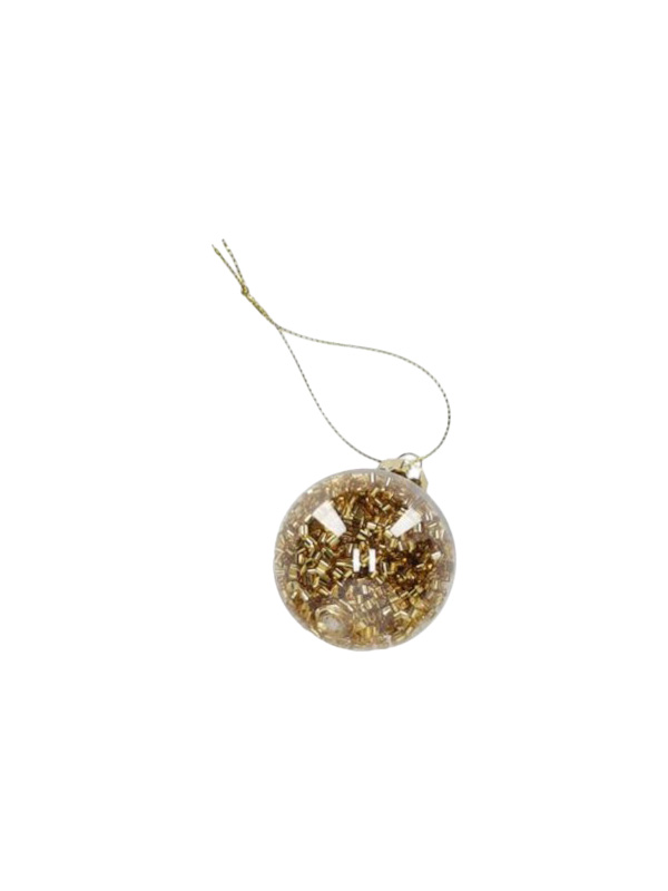 kerstbal goud glitter