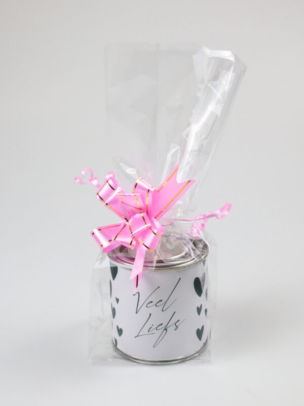 Blikje snoep cadeau - Veel liefs