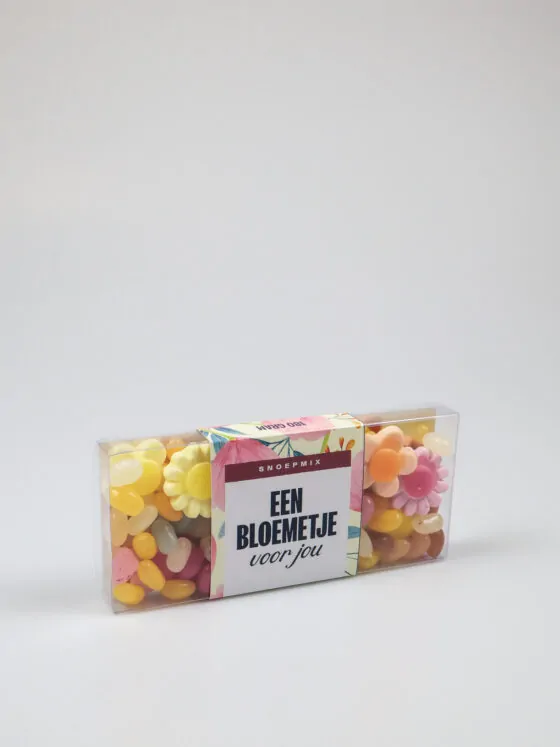 Snoep blister met bloemetjes - Een bloemetje voor jou