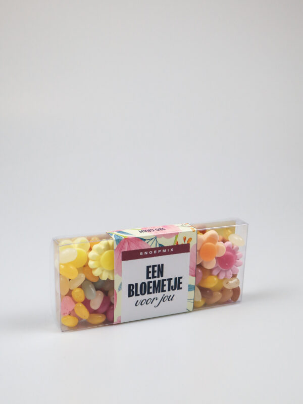 Snoep blister met bloemetjes - Een bloemetje voor jou Snoep blister met bloemetjes - Een bloemetje voor jou