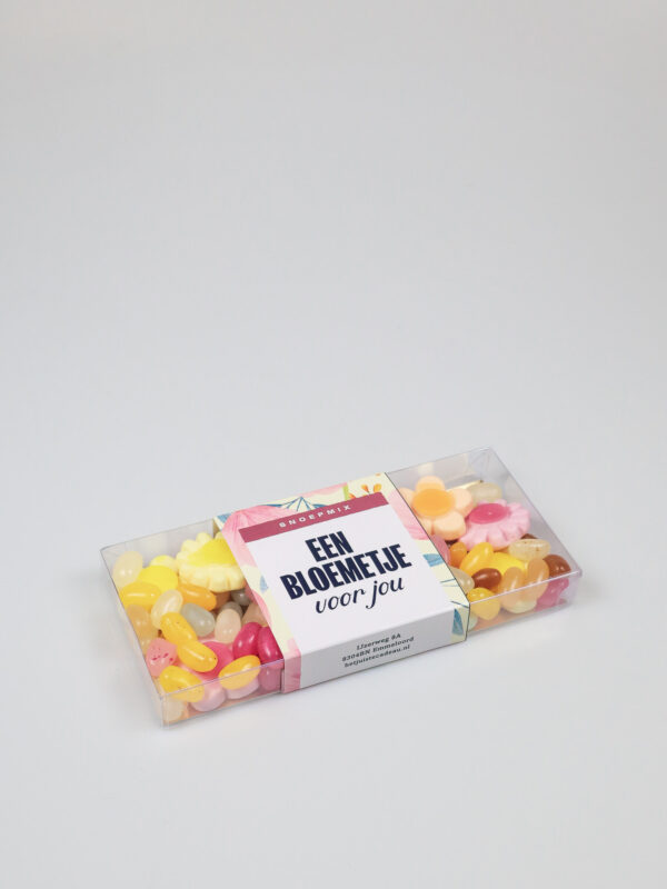 Snoep blister met bloemetjes - Een bloemetje voor jou