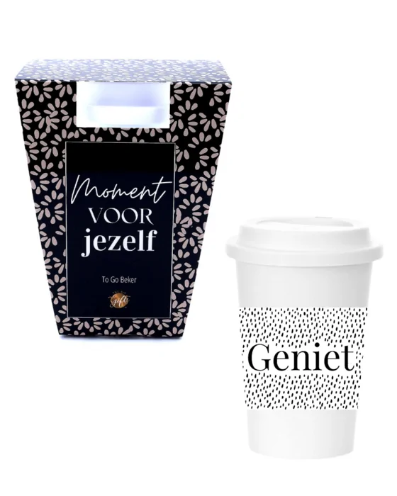 Moment voor je zelf - to go beker