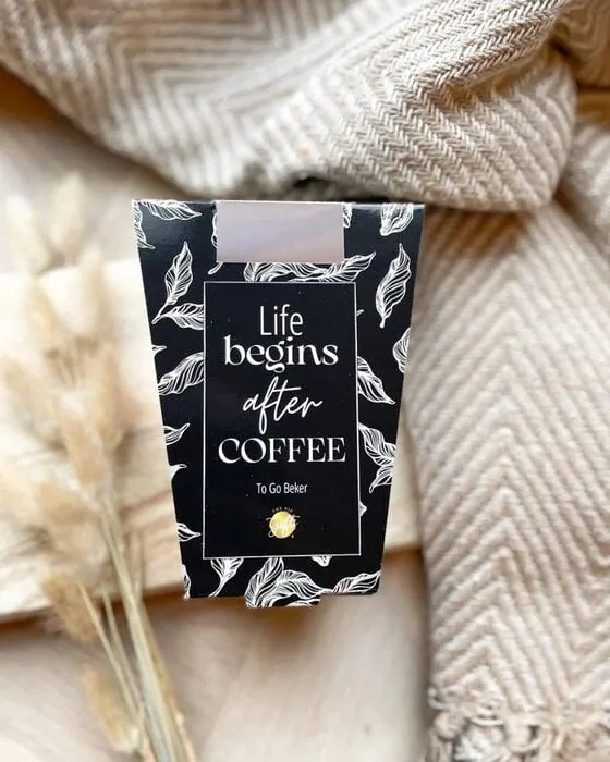 To Go Beker – Life begins after coffee