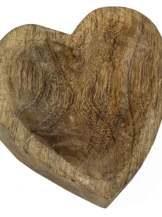 houten schaaltje hart