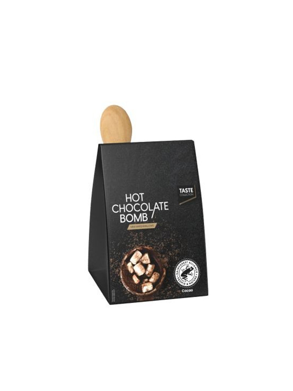 chocolademelk bom Chocolademelk bom met marshmallows