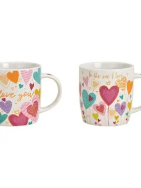 Mokken - Hartjes print I Love You en To The One I Love