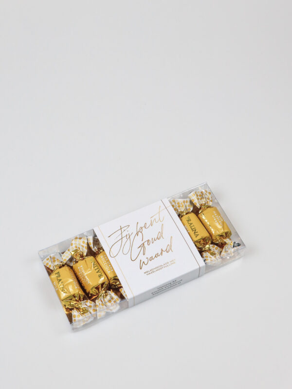 Chocolaatjes in een blister - Jij bent goud waard