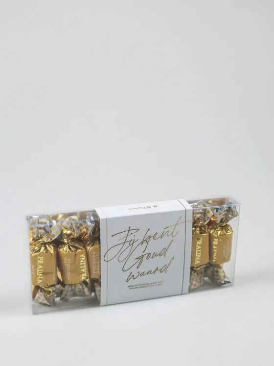 Chocolaatjes in een blister - Jij bent goud waard