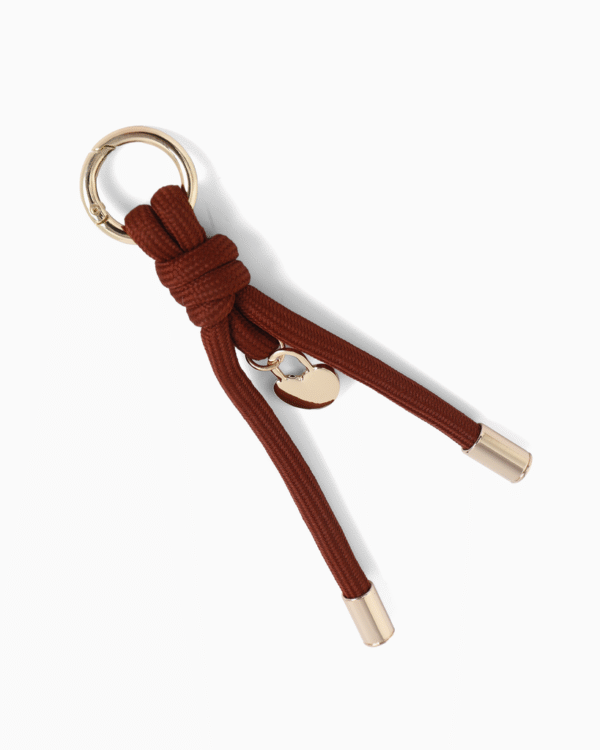 Keycord bagcharm -chocolate met hartje