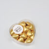 Chocolade praline hartjes goud - Jij bent goud waard