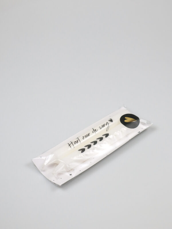 Cadeautje kaarsen - Hart voor de zorg & hartjes