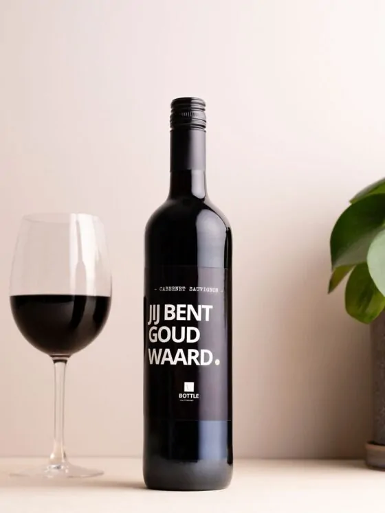 Jij bent goud waard wijn - rood