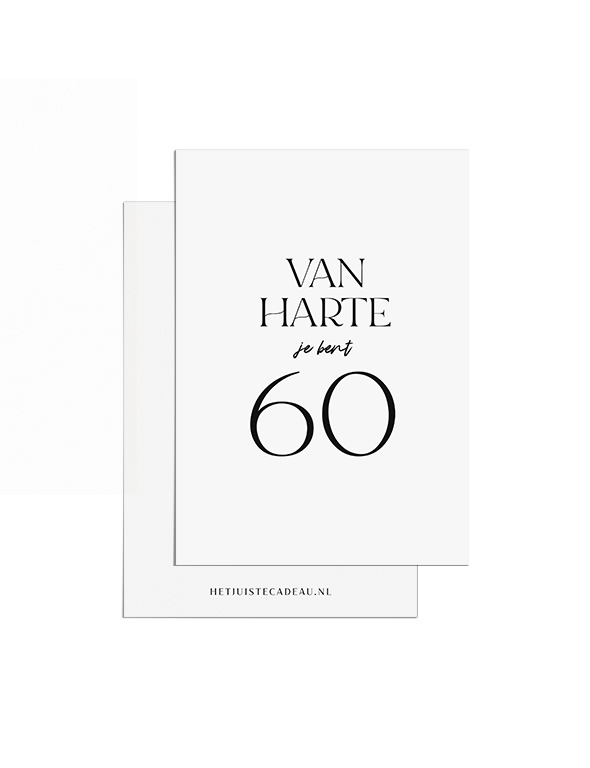 A7 van harte je bent 60