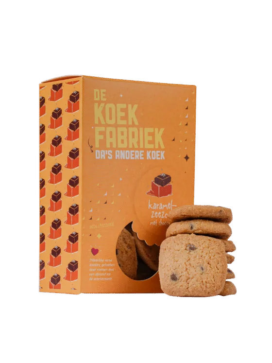 De Koekfabriek – Karamel zeezout & chocolade koekjes De Koekfabriek – Karamel zeezout & chocolade koekjes