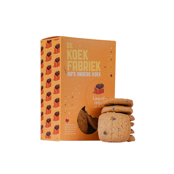 De Koekfabriek – Karamel zeezout & chocolade koekjes De Koekfabriek – Karamel zeezout & chocolade koekjes