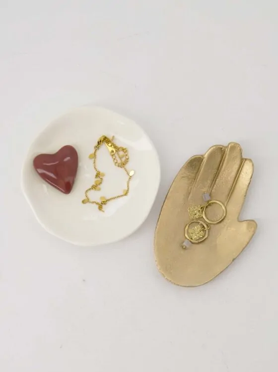 Zusss schaaltje metaal hand goud