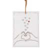 Zusss geurzakje hartjes wit/zwart/port