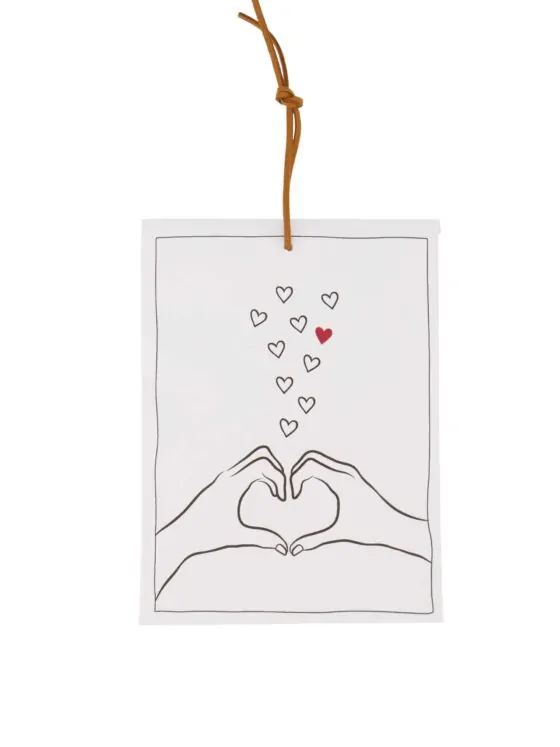 Zusss geurzakje hartjes wit/zwart/port Zusss geurzakje hartjes wit/zwart/port