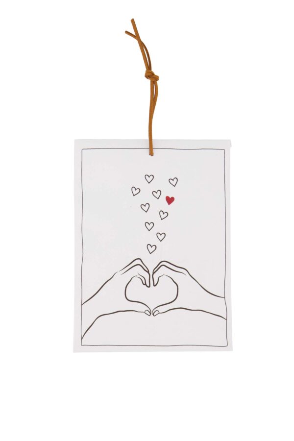 Zusss geurzakje hartjes wit/zwart/port