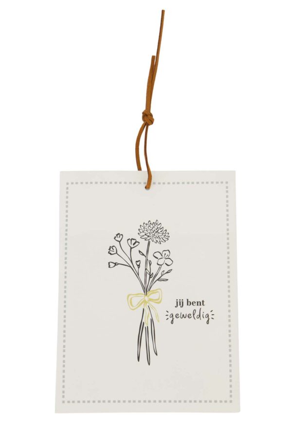 Zusss geurzakje jij bent geweldig wit/zwart/goud