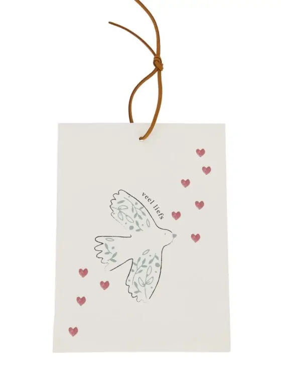 Zusss geurzakje vogel wit/grijsblauw/rood Zusss geurzakje vogel wit/grijsblauw/rood