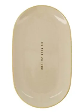 Zusss serveerschaal jij bent zo leuk zand