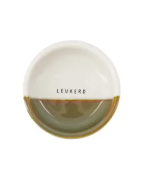 Zusss dipschaaltje leukerd wit/donkergroen