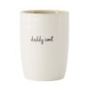 Koffiemok daddy cool wit/zand/zwart