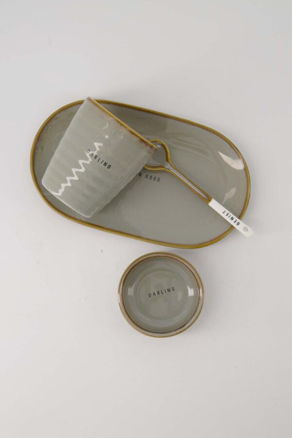 Koffiemok darling grijsblauw