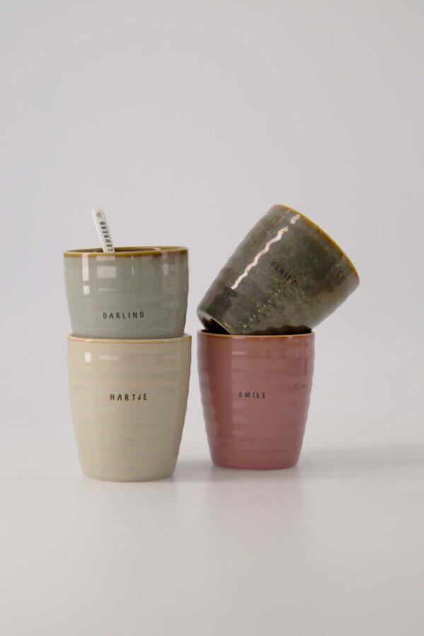 koffiemok geniet donkergroen