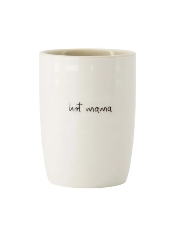 Zusss koffiemok hot mama wit/zand/zwart