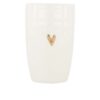 Zusss mok L hartje wit/goud