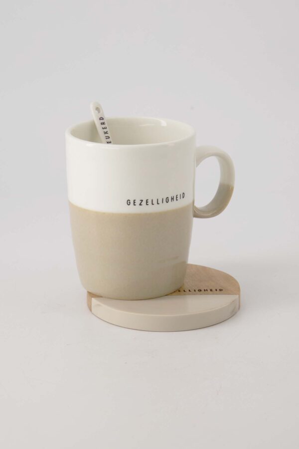 Zusss theemok gezelligheid wit/zand